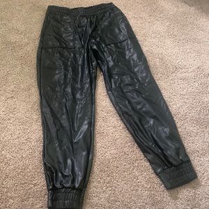 Express faux leather pants